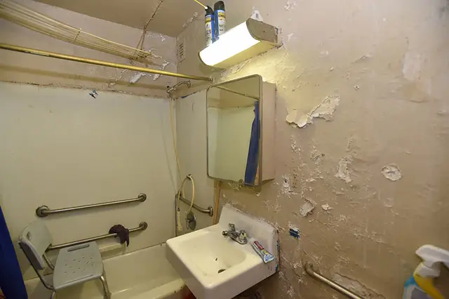 Inside the apartment of a tenant at the Andrew Jackson Houses in the Bronx